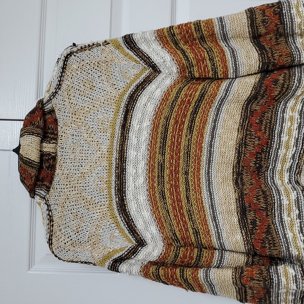Free People Painted Desert Sweater Coat/Neutral - Picture 12 of 16